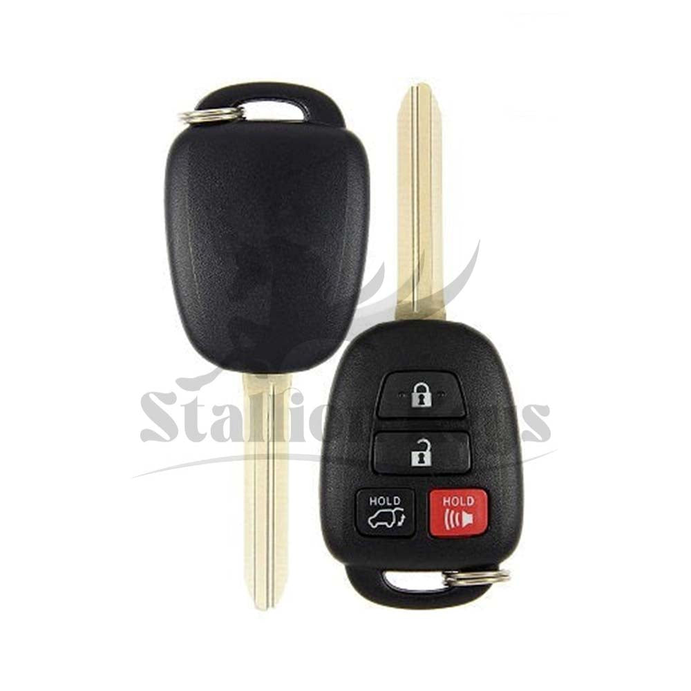 2013-2019 Toyota Highlander / RAV4 / 4-Button Remote Head Key / PN: 89070-0R100 / GQ4-52T / H Chip / AFTERMARKET 2013-2019 Toyota Highlander / RAV4 / 4-Button Remote Head Key / PN: 89070-0R100 / GQ4-52T / H Chip / AFTERMARKET